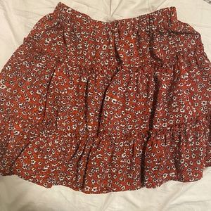 floral skirt